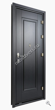 Черная входная дверь матовая ЧДД-013 - купить от производителя Мосдвери Черная входная дверь матовая ЧДД-013